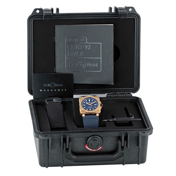 Bell and Ross BR03-92 BR0392-D-BU-BR/SCA